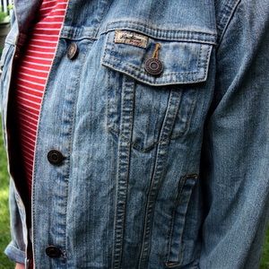 Cropped jean jacket